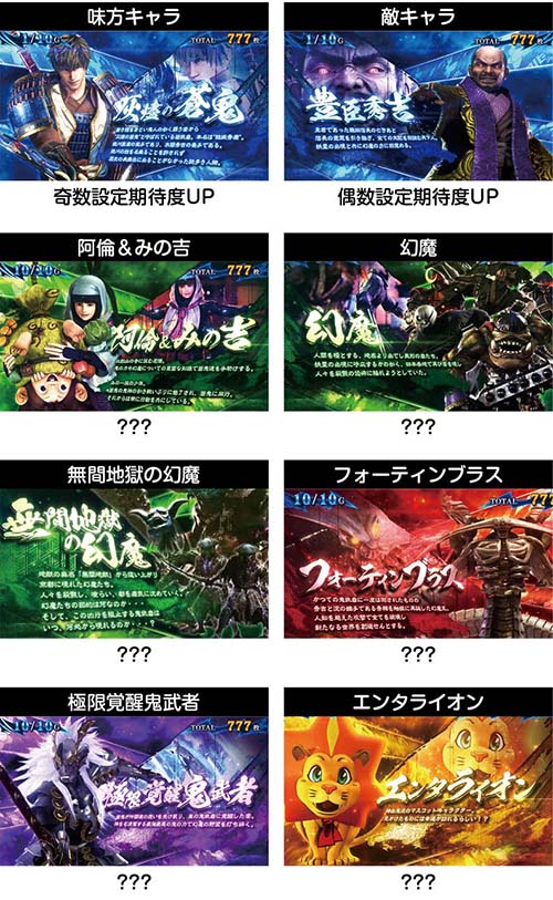 新鬼武者3 ボーナス中のキャラ紹介