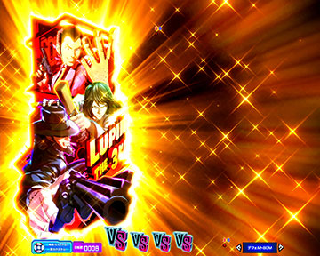 ヒーロー出目停止_デカ図柄停止