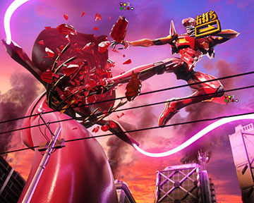 弐号機vsシャムシエル