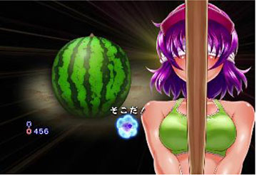 ハナのスイカ割りリーチ