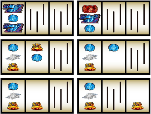 チャンス目濃厚の停止目_銃撃演出