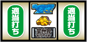 中リール中段にベル停止