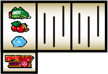 左リール枠下に赤7停止