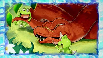 青枠（コガエル2匹①）